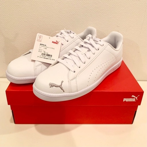 ?新品 PUMA スマッシュキャット パーフ FS SL PUMA 26cm 白 銀 プーマ