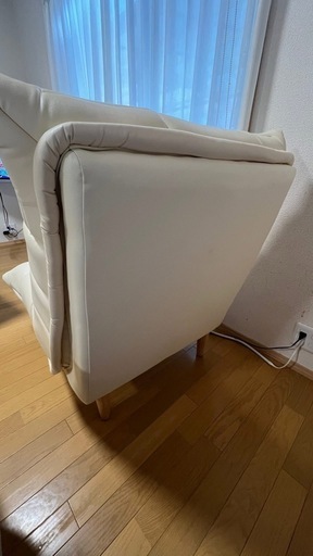 値下げしました【美品】1人掛けソファ アイボリー｜脚取り外し可｜幅85cm｜八田駅周辺