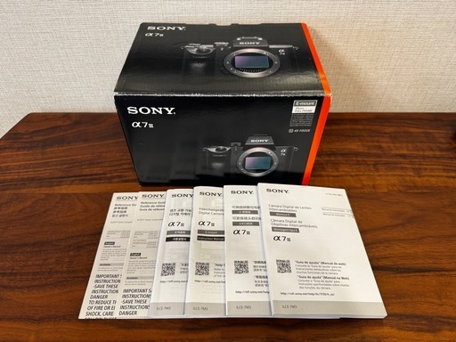 【良品・元箱あり・シャッター回数少なめ】SONY α7III ILCE-7M3
