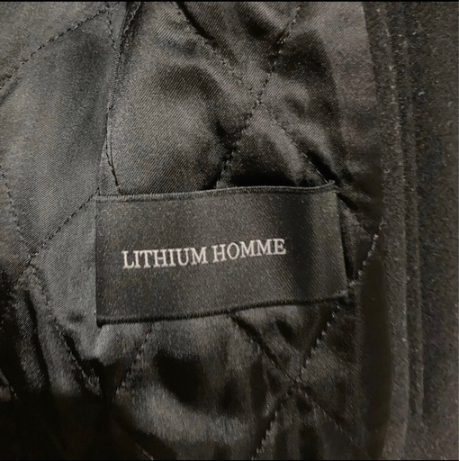 LITHUM HOMME リチウムオム ダブルブレスト ピーコート 42