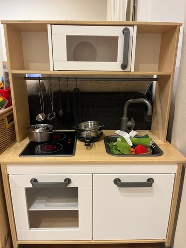 IKEA DUKTIG おままごとキッチン 付属品付き すぐ遊べます♪ 
