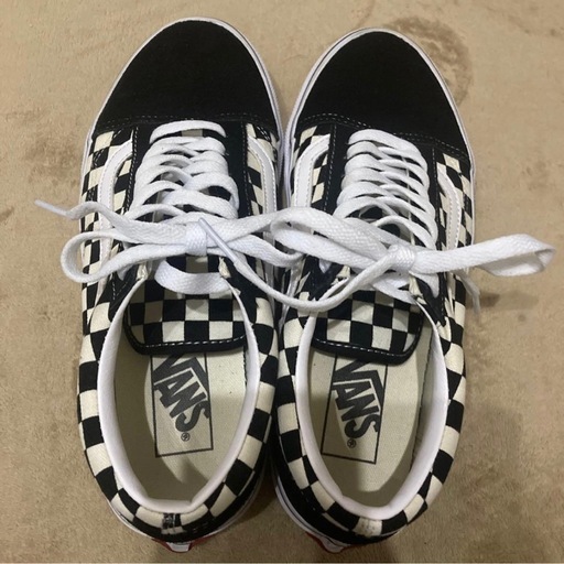 VANS バンズ V36CL+ オールドスクール チェッカー 24.5cm 黒