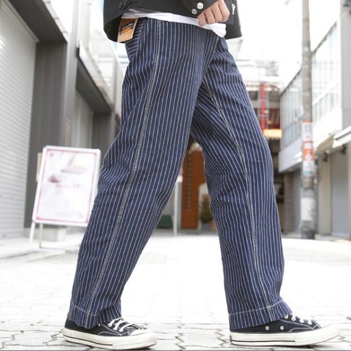 【新品未使用】Schott/ショット ヒッコリー デニムパンツ インディゴ 32