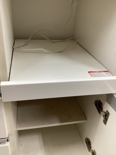 1枚扉キッチンカウンター ニトリ 使用感有 ホワイト