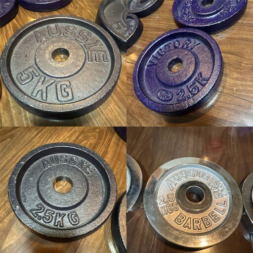 28mm　ダンベルプレートセット 連結式バーベルセット　計63kg FIELDOOR バーベルシャフト バーベル 3分割 長さ180cm ダンベル 