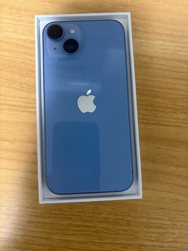 iPhone14  ブルー　128gb　カバー付