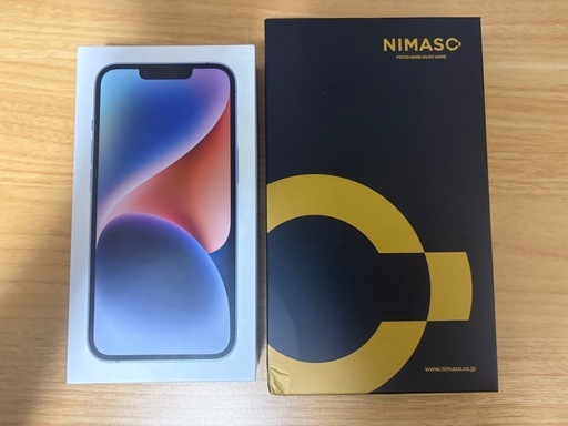 iPhone14  ブルー　128gb　カバー付