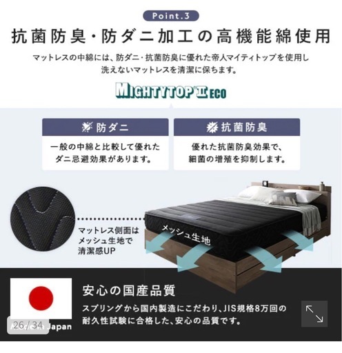 そろそろ終了します。RASIK（ラシク）　マットレス　クイーンサイズ　　硬め Amazon.co.jp: RASIK マットレス クイーン 2層ポケットコイル 厚さ26cm 