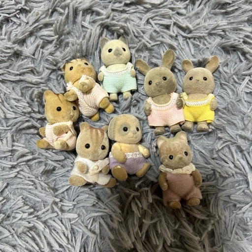 シルバニア　レトロ赤ちゃん シルバニアファミリー グレークマの赤ちゃん 初期 レア 廃盤 レトロ 