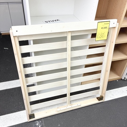 【ドリーム池田】◎ジモティ割7%◎木製シングルベッド　すのこ【88920】