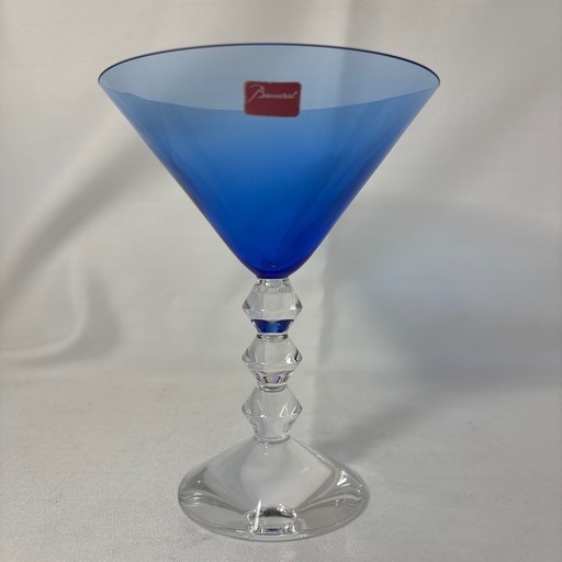 【ジャングル深井店】Baccarat バカラ ベガ マティーニ カクテルグラス ブルー クリスタルガラス ギフト食器 上品 高級グラス ジャングル深井店】Baccarat バカラ ベガ マティーニ カクテルグラス 
