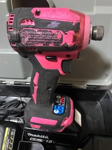 ③マキタ18vインパクトドライバTD171D中古美品オリジナルハウジング