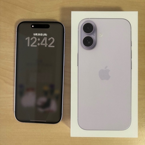 【美品】iPhone17 256GB  ラベンダー
