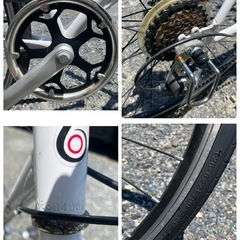 ・TRIBOW トリボー クロスバイク ホワイト700×28C シマノ 6段変速 スポーツバイクの画像