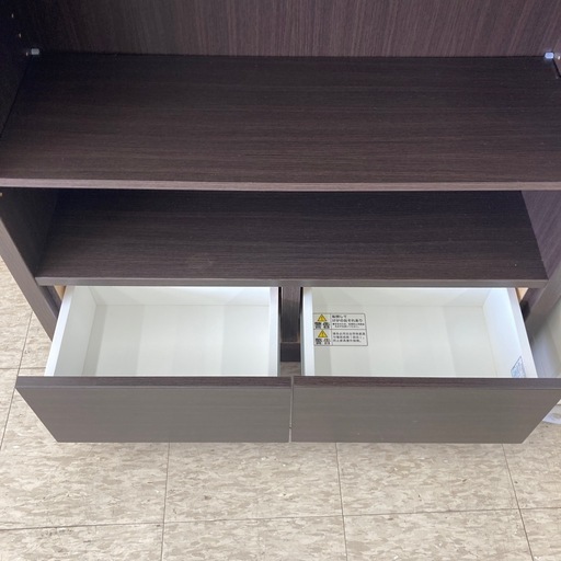 【ジモティー割引で最大15％OFF⭐️】オープンチェスト ダークブラウン 収納家具 