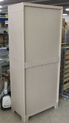 プラスチック キャビネット 両開き 軽量 棚 収納 下駄箱にも 幅78.5 高さ182cm 札幌市北区屯田