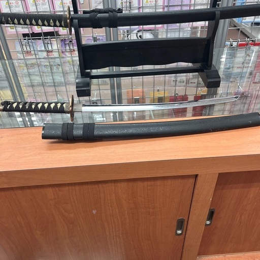 【大小2本セット】模造刀（日本刀レプリカ） 刀掛けスタンド付き