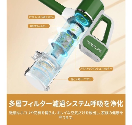 新品！コードレス掃除機　スティッククリーナー　ブラシレス