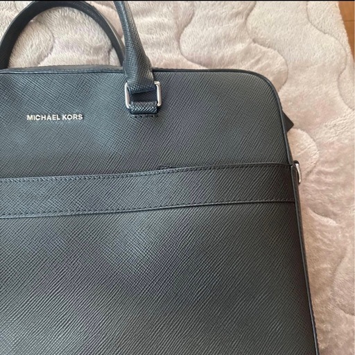 美品MICHAEL KORS ブラック ビジネスバッグブリーフケース黒レザー