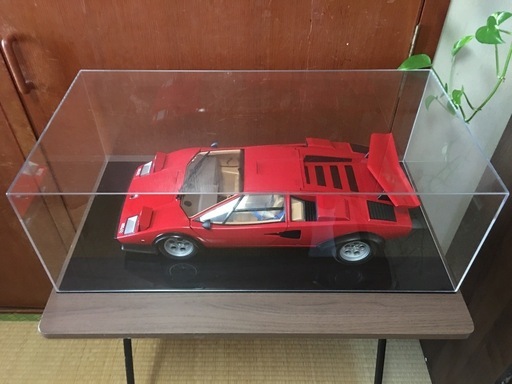 デアゴスティーニ 1/8 ランボルギーニ カウンタック LP500S WW（ウォルターウルフ）ディスプレイケース付き