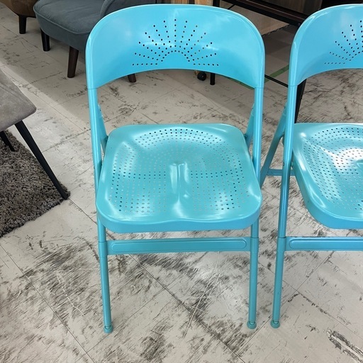 中古品　IKEA イケア　フローデ　廃盤モデル　グリーン　2脚セット　1番　公田店