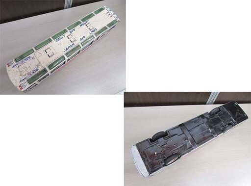 現状品 日本航空 JAPAN AIR LINES JAL ブリキ バス メーカー不明 当時物 昭和レトロ おもちゃ 苫小牧西店