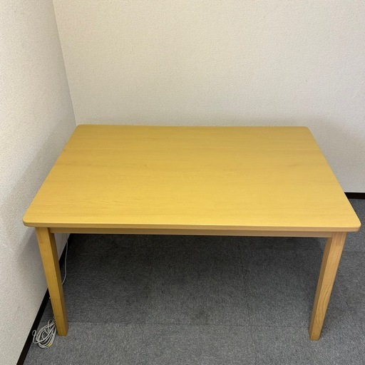 【直接引取り限定】ニトリ ダイニング4点セット（テーブル120cm＋チェア2脚＋ベンチ1脚）ライトブラウン