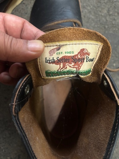 超美品 REDWING 9870犬タグ8165復刻 6インチプレーントゥブラック