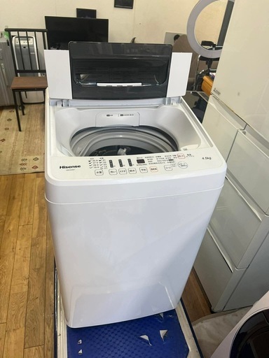 Hisense 全自動洗濯機 HW-E4501です。