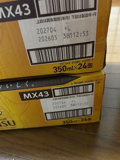 エビス350ml24缶×2箱