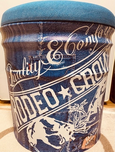 ロデオクラウンズ　ノベルティ　収納ボックス ロデオクラウンズ RODEO CROWNS ノベルティ スツール (ほし☆) 姫島の