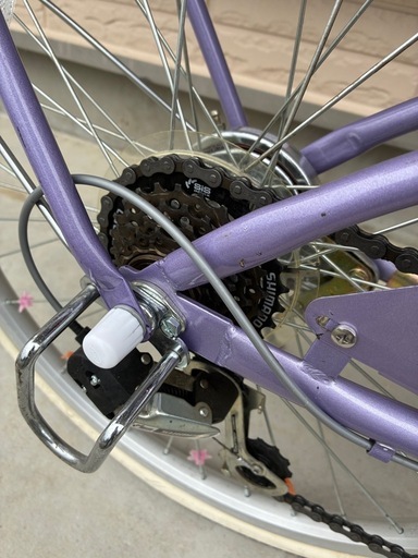 女の子用 22インチ シマノ製6段変速　自転車