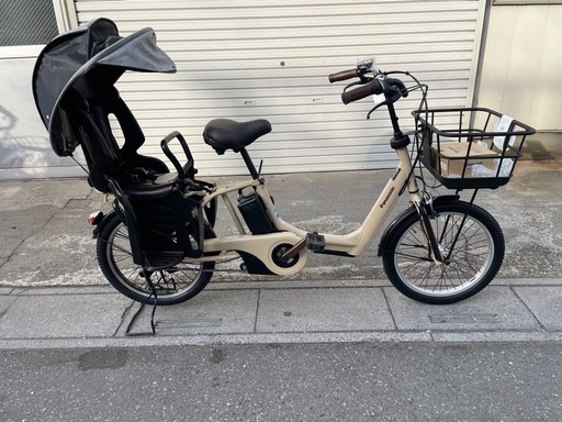 [C08]試乗?新車仕上げ⭐️中古子供乗せ電動自転車 パナソニックギュットクルームFR・アニーズ