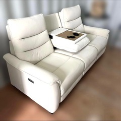 美品/ニトリ/3人掛け/電動リクライニングソファ-/Nビリーバ3 