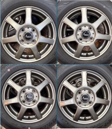 「1」145/80R13 中古タイヤと中古ホイールの4本