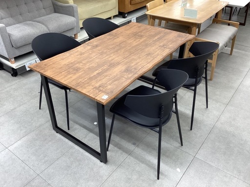 【トレファクピエリ守山店】【取りに来られる方限定】　ダイニング5点セット　アウトレット品　未使用品