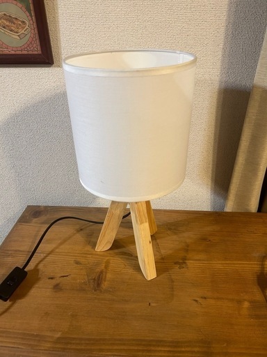 北欧天然木調色可能 テーブルランプ スタンドライト LED電球対応