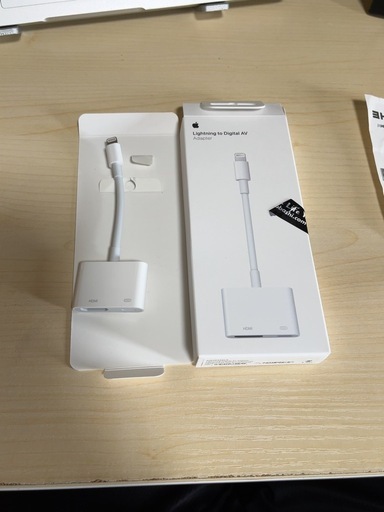Apple  純正　
Lightning - HDMI Digital AVアダプタ 【アップル製品専用】 MW2P3AM/A