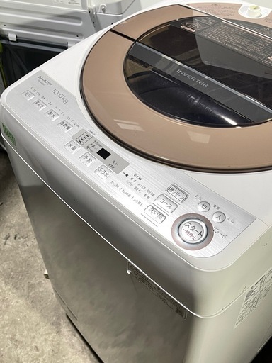 ?最安値挑戦?動作確認済✅自社配送?保証付?2019年　SHARP 10KG全自動洗濯機　ES-GV10C