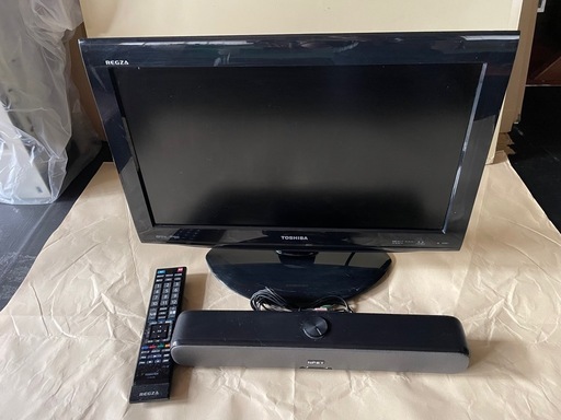 TOSHIBA 22型液晶カラーテレビ (ヘジオ) 横手のテレビ《液晶テレビ》の