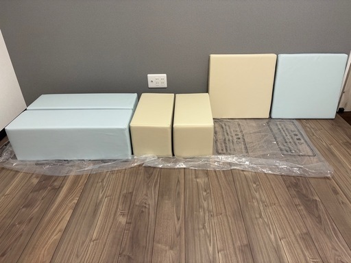 極美品　クッション ふやせるアスレチックソフトブロック キッズコーナーセット 日本育児