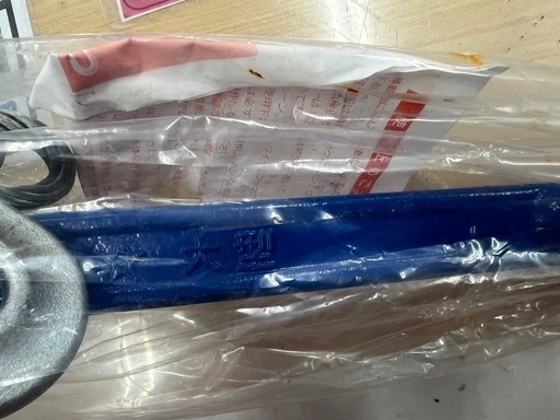 未使用！サビ・ハガレ少ない スター印 ワイヤー荷締機（大型） 1.0 tf（1,000 kg）　ワイヤー径: 8 mm　ワイヤー全長: