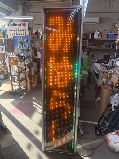 【大型】TOWA 東和 TMK-L650W LED電光掲示板 キャクトール 両面表示 店舗看板 リモコン説明書付き 業務用