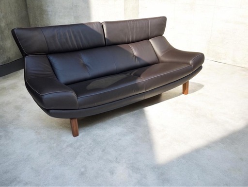 福岡市北九州市周辺限定★カリモク ZU4672R353 本革ソファ 2人掛け　美品　38万円で購入