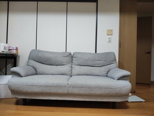 ニトリ 布張りソファ 3人掛けソファ 布張りタイプ (MK02 KD LGR) | ニトリネット【公式 