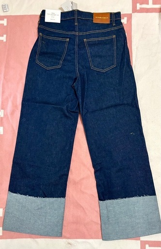 ZARA デニムパンツ　裾ロールアップ