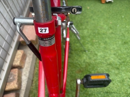 赤　自転車