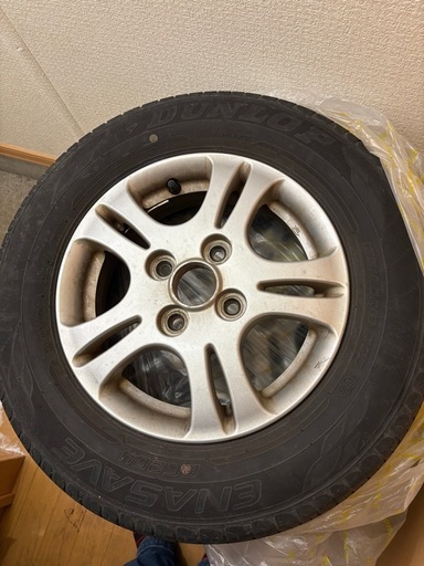 タイヤ付きアルミホイール155/80R-13