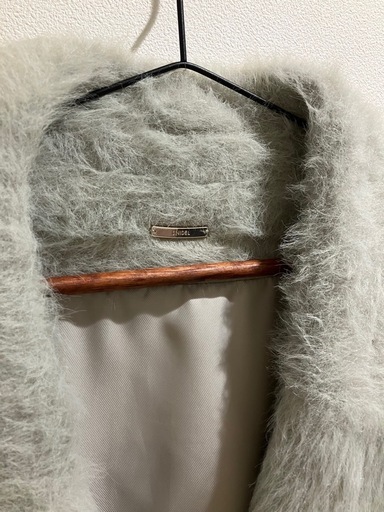 スナイデルsnidelシャギーコクーンコート?オリーブ