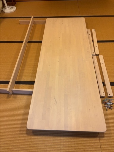 IKEA NORRAKER ダイニングテーブル　木製　W2200 D800 H740 北欧　8人以上！！